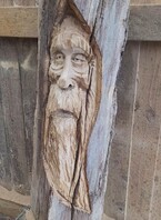 Wood Spirit reclaimed Oak 29 inches £220.00